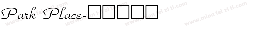 Park Place字体转换